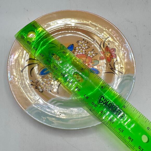 Floral Lusterware trinket Dish - Ring Dish - Spoon Rest - MCM Midcentury - Picture 5 of 5